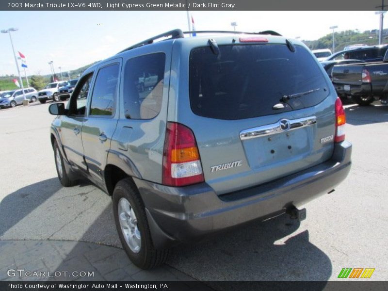 Light Cypress Green Metallic / Dark Flint Gray 2003 Mazda Tribute LX-V6 4WD