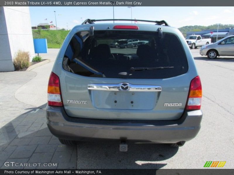 Light Cypress Green Metallic / Dark Flint Gray 2003 Mazda Tribute LX-V6 4WD