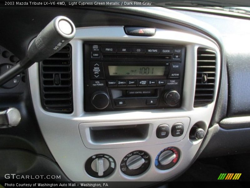 Light Cypress Green Metallic / Dark Flint Gray 2003 Mazda Tribute LX-V6 4WD