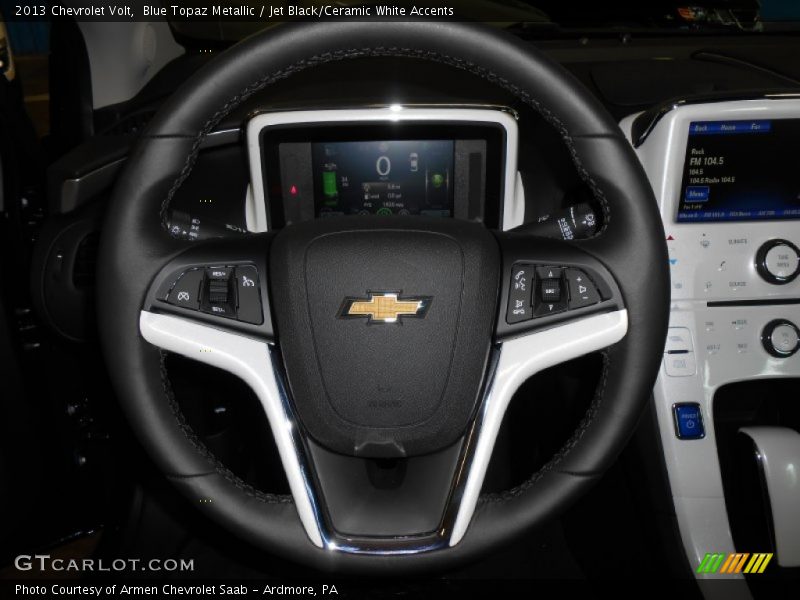Blue Topaz Metallic / Jet Black/Ceramic White Accents 2013 Chevrolet Volt