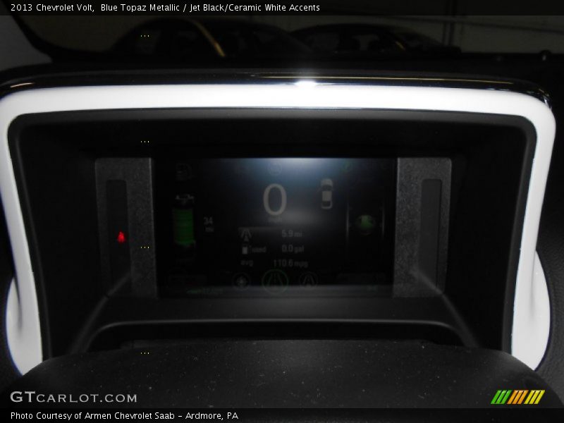 Blue Topaz Metallic / Jet Black/Ceramic White Accents 2013 Chevrolet Volt