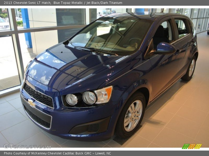 Blue Topaz Metallic / Jet Black/Dark Titanium 2013 Chevrolet Sonic LT Hatch