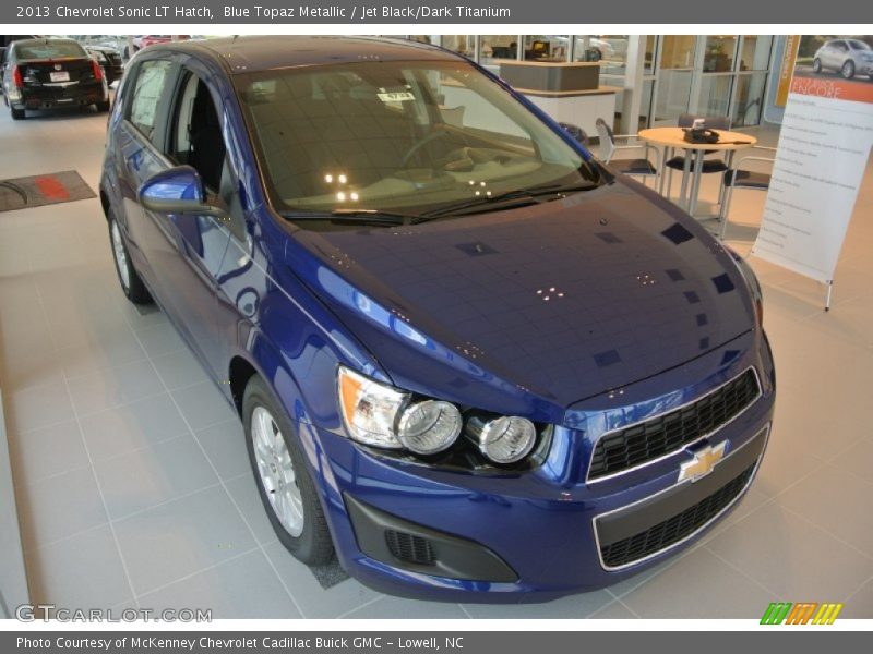 Blue Topaz Metallic / Jet Black/Dark Titanium 2013 Chevrolet Sonic LT Hatch