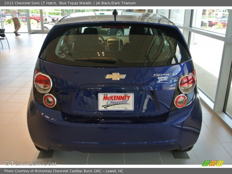 Blue Topaz Metallic / Jet Black/Dark Titanium 2013 Chevrolet Sonic LT Hatch