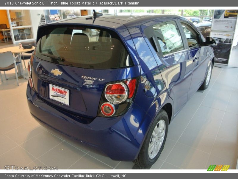 Blue Topaz Metallic / Jet Black/Dark Titanium 2013 Chevrolet Sonic LT Hatch