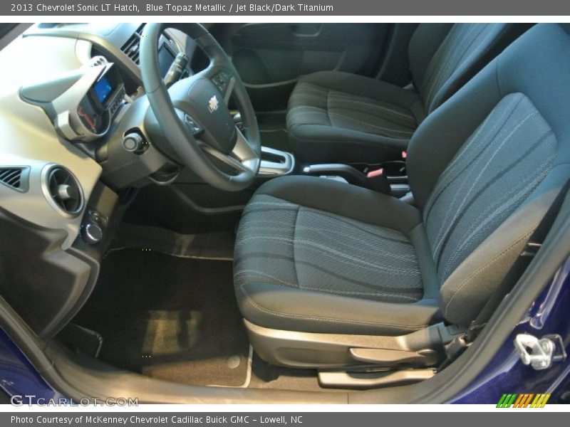 Blue Topaz Metallic / Jet Black/Dark Titanium 2013 Chevrolet Sonic LT Hatch