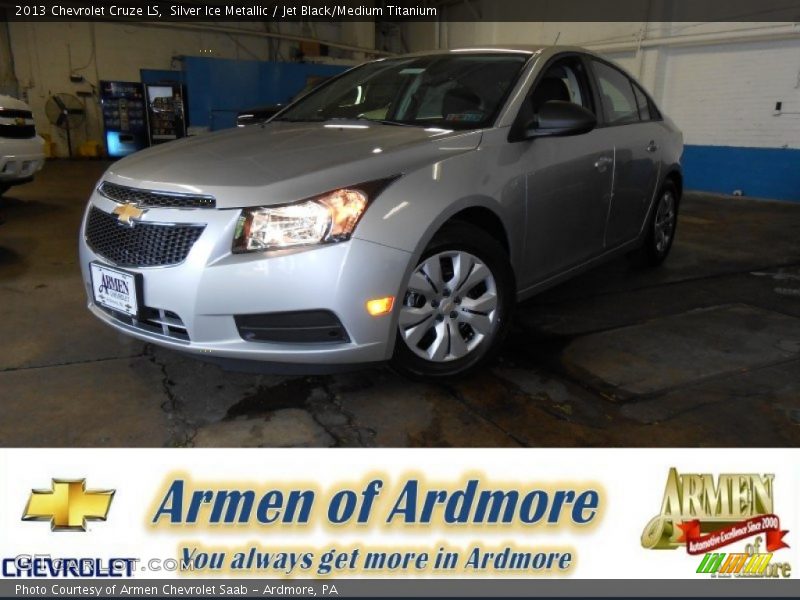 Silver Ice Metallic / Jet Black/Medium Titanium 2013 Chevrolet Cruze LS