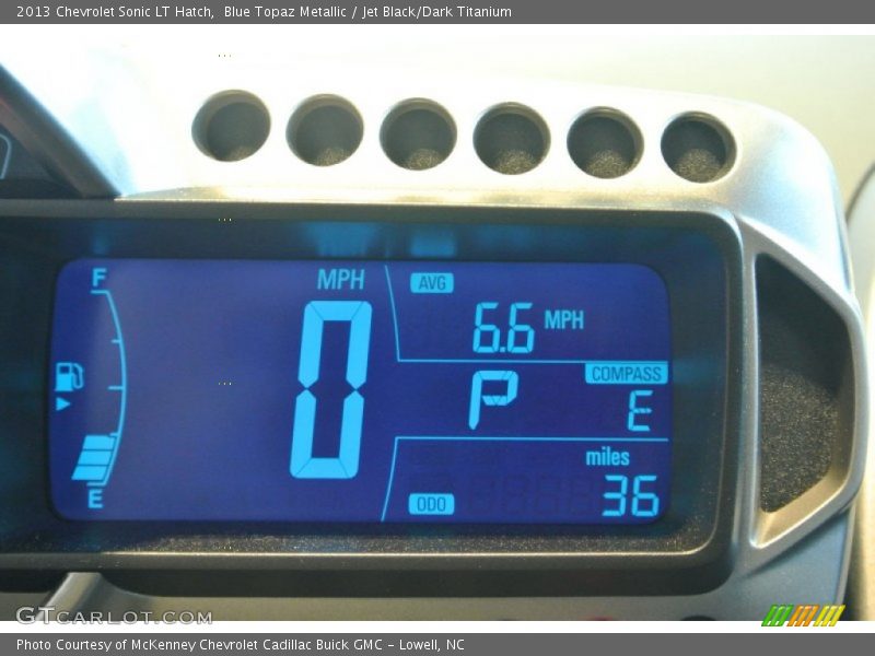 Blue Topaz Metallic / Jet Black/Dark Titanium 2013 Chevrolet Sonic LT Hatch