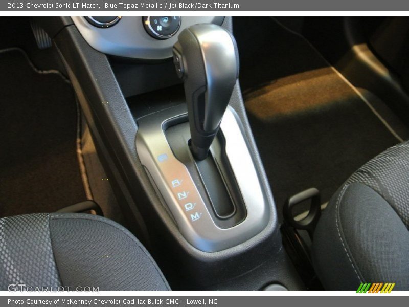Blue Topaz Metallic / Jet Black/Dark Titanium 2013 Chevrolet Sonic LT Hatch