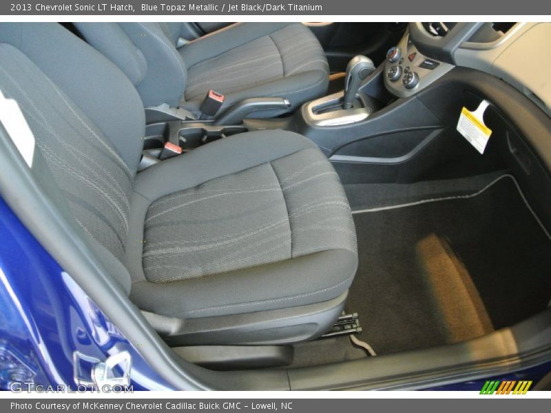 Blue Topaz Metallic / Jet Black/Dark Titanium 2013 Chevrolet Sonic LT Hatch