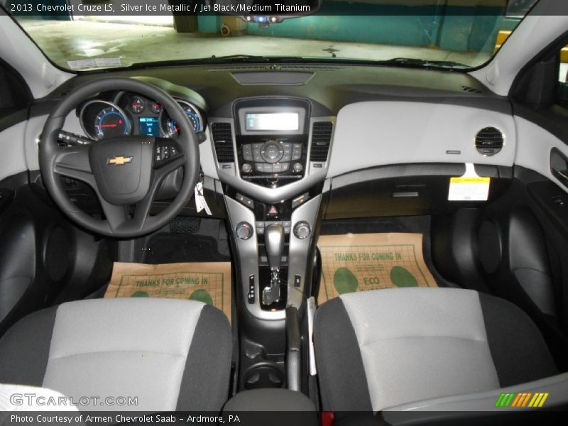 Silver Ice Metallic / Jet Black/Medium Titanium 2013 Chevrolet Cruze LS
