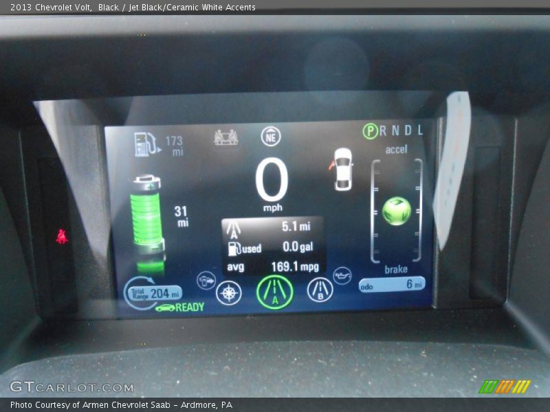 Black / Jet Black/Ceramic White Accents 2013 Chevrolet Volt