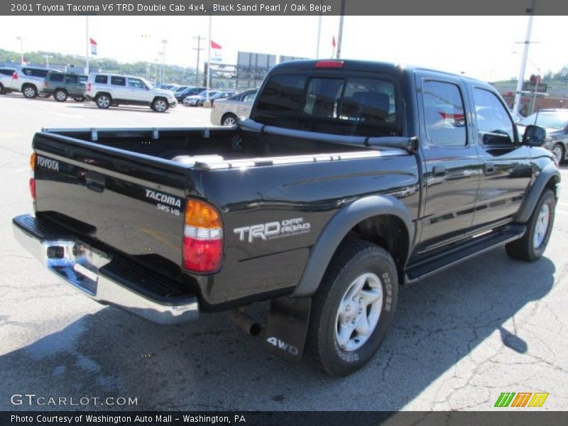 Black Sand Pearl / Oak Beige 2001 Toyota Tacoma V6 TRD Double Cab 4x4
