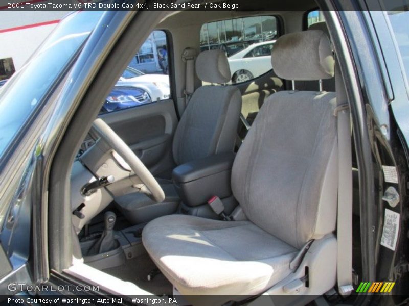 Black Sand Pearl / Oak Beige 2001 Toyota Tacoma V6 TRD Double Cab 4x4