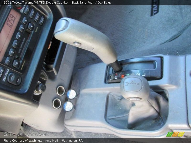 Black Sand Pearl / Oak Beige 2001 Toyota Tacoma V6 TRD Double Cab 4x4