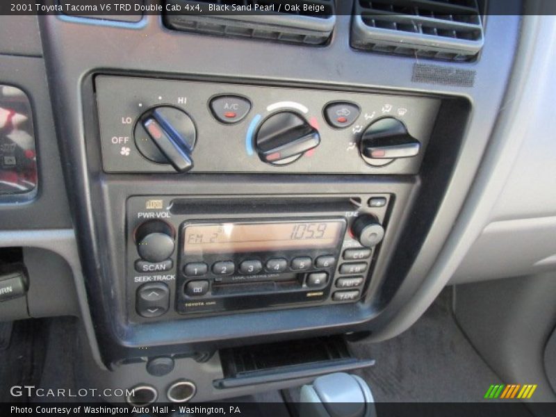 Black Sand Pearl / Oak Beige 2001 Toyota Tacoma V6 TRD Double Cab 4x4