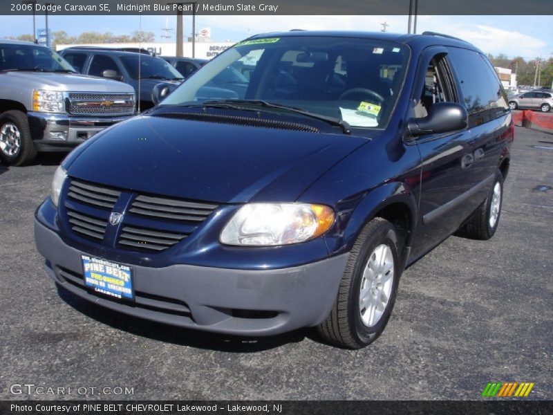 Midnight Blue Pearl / Medium Slate Gray 2006 Dodge Caravan SE