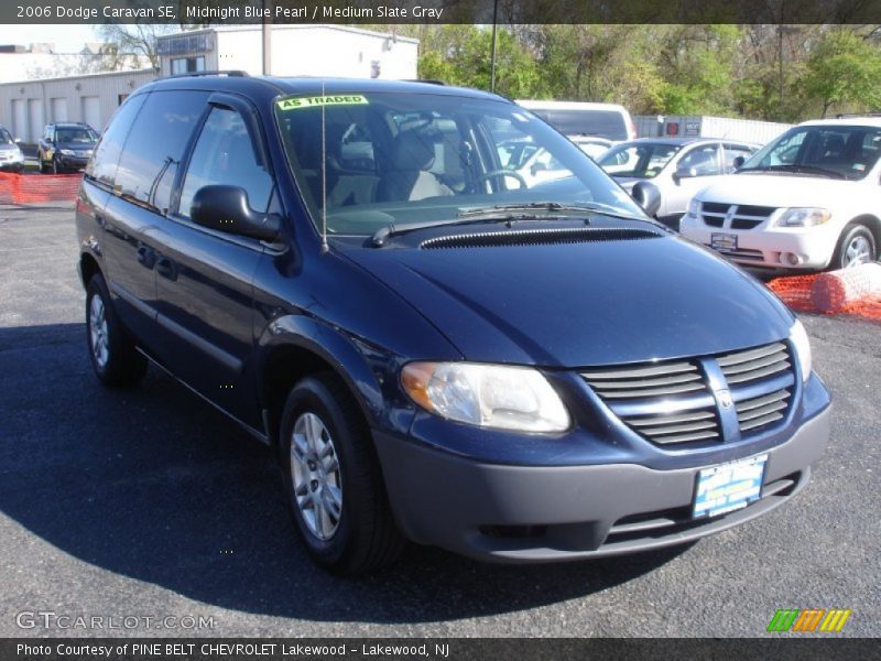 Midnight Blue Pearl / Medium Slate Gray 2006 Dodge Caravan SE