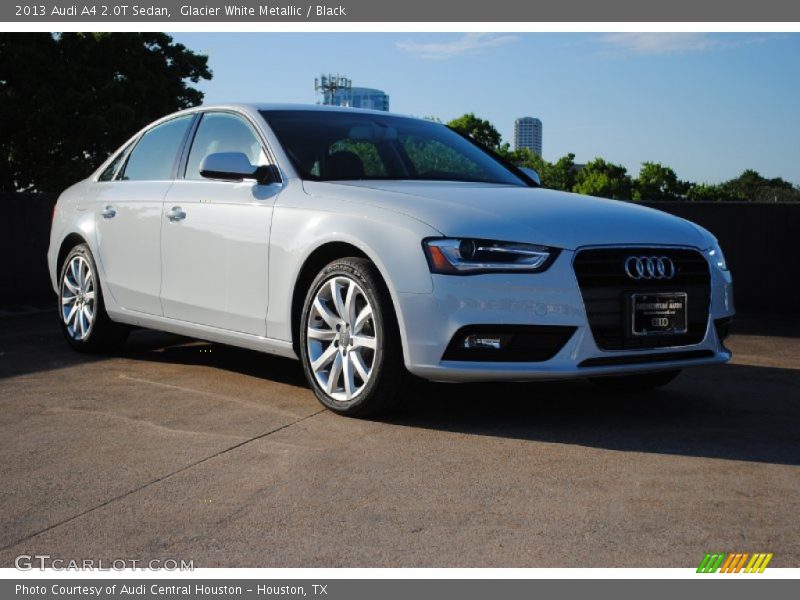 Glacier White Metallic / Black 2013 Audi A4 2.0T Sedan