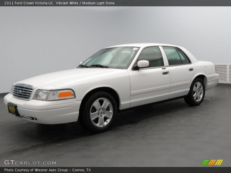 Vibrant White / Medium Light Stone 2011 Ford Crown Victoria LX
