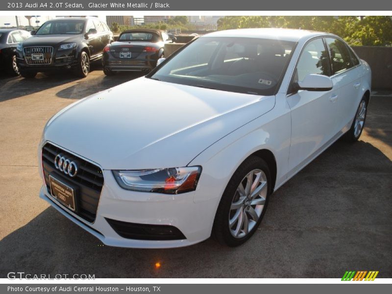 Glacier White Metallic / Black 2013 Audi A4 2.0T Sedan