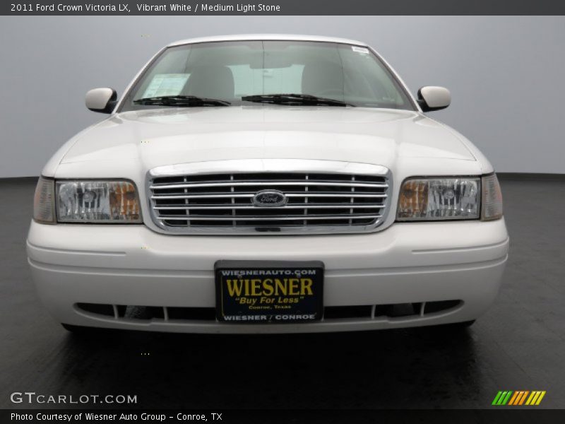 Vibrant White / Medium Light Stone 2011 Ford Crown Victoria LX