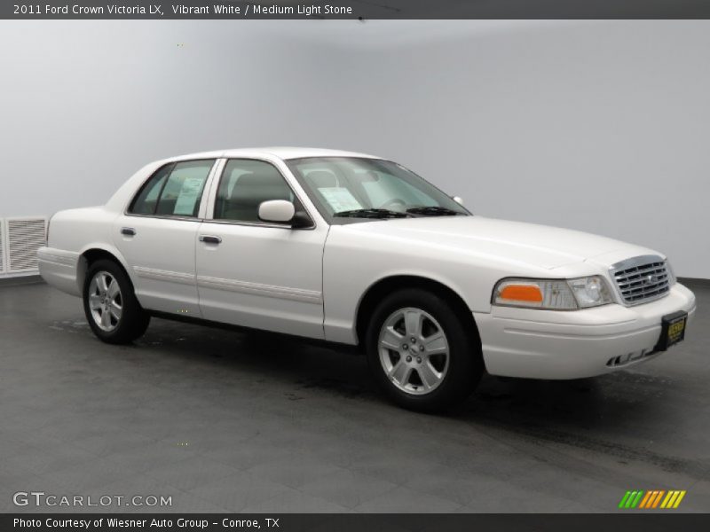 Vibrant White / Medium Light Stone 2011 Ford Crown Victoria LX