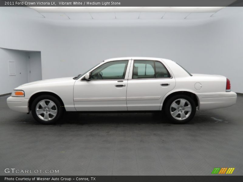 Vibrant White / Medium Light Stone 2011 Ford Crown Victoria LX