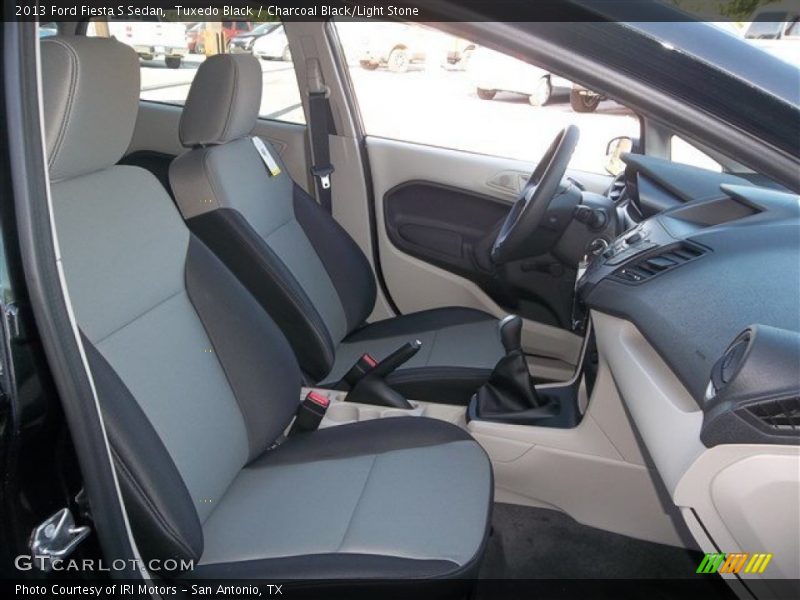 Tuxedo Black / Charcoal Black/Light Stone 2013 Ford Fiesta S Sedan