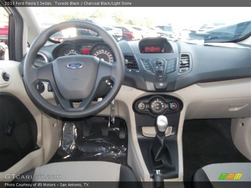 Tuxedo Black / Charcoal Black/Light Stone 2013 Ford Fiesta S Sedan