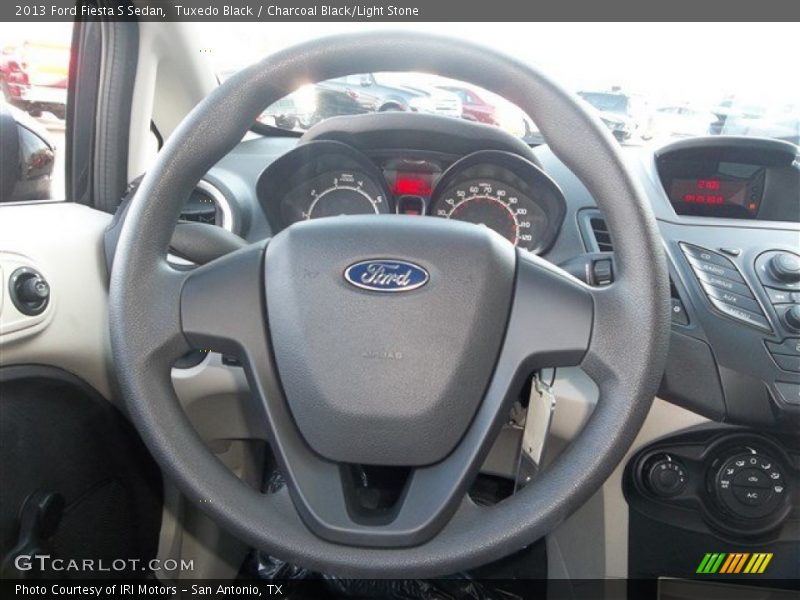 Tuxedo Black / Charcoal Black/Light Stone 2013 Ford Fiesta S Sedan