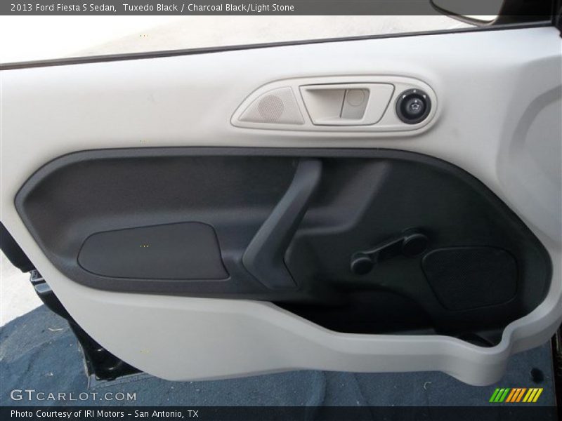 Tuxedo Black / Charcoal Black/Light Stone 2013 Ford Fiesta S Sedan