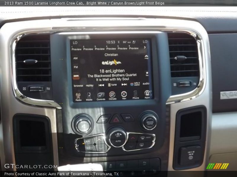 Controls of 2013 1500 Laramie Longhorn Crew Cab