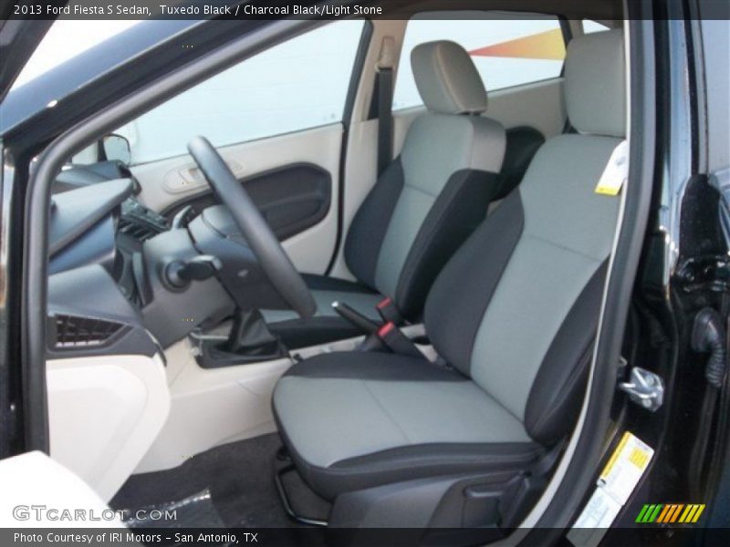 Tuxedo Black / Charcoal Black/Light Stone 2013 Ford Fiesta S Sedan