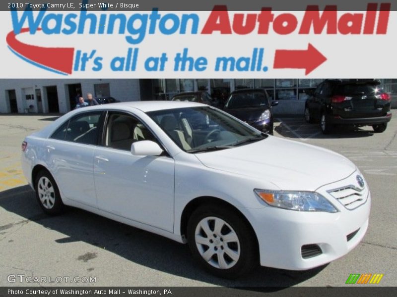 Super White / Bisque 2010 Toyota Camry LE