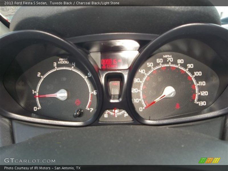 Tuxedo Black / Charcoal Black/Light Stone 2013 Ford Fiesta S Sedan