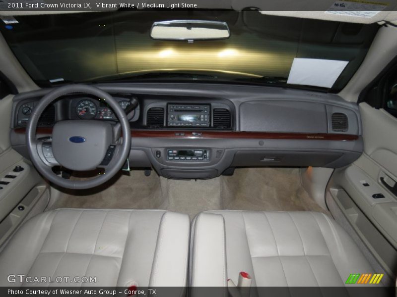 Vibrant White / Medium Light Stone 2011 Ford Crown Victoria LX