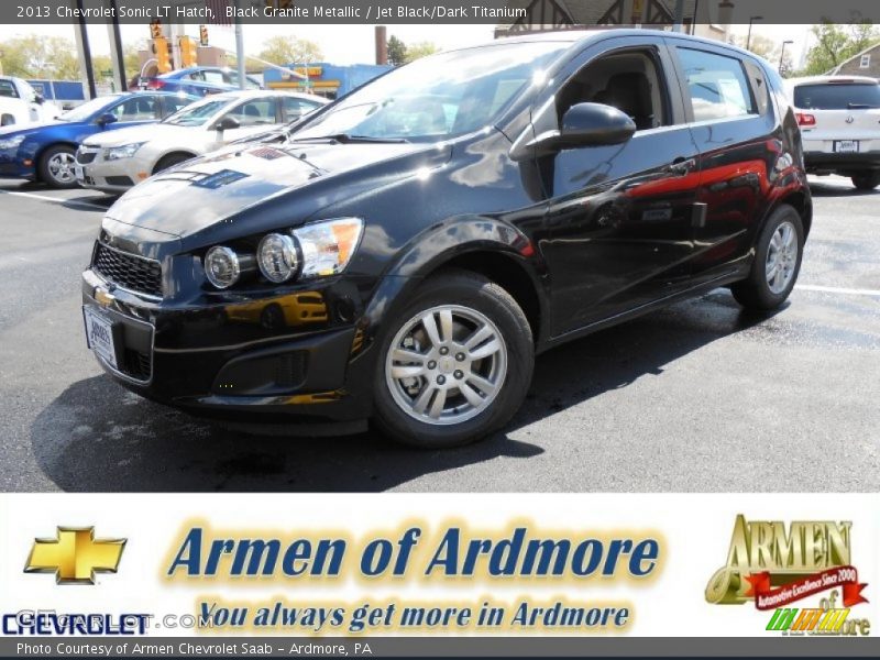 Black Granite Metallic / Jet Black/Dark Titanium 2013 Chevrolet Sonic LT Hatch