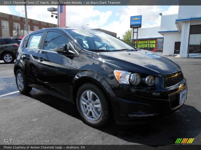 Black Granite Metallic / Jet Black/Dark Titanium 2013 Chevrolet Sonic LT Hatch