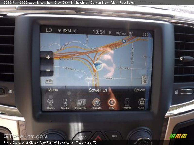 Navigation of 2013 1500 Laramie Longhorn Crew Cab