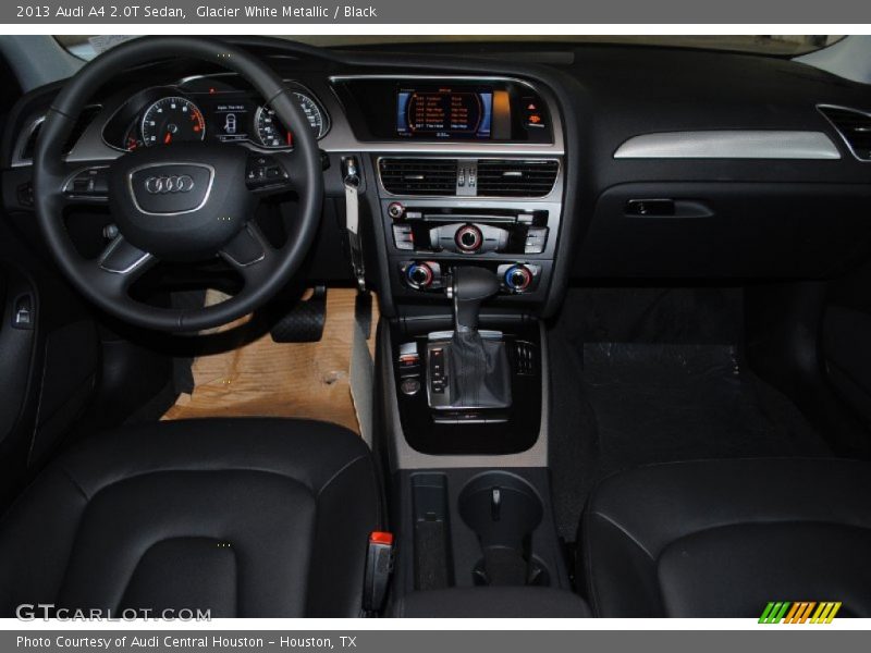 Glacier White Metallic / Black 2013 Audi A4 2.0T Sedan