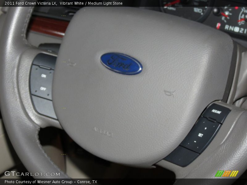 Vibrant White / Medium Light Stone 2011 Ford Crown Victoria LX