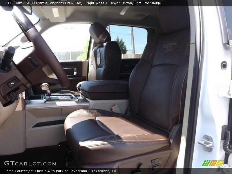  2013 1500 Laramie Longhorn Crew Cab Canyon Brown/Light Frost Beige Interior
