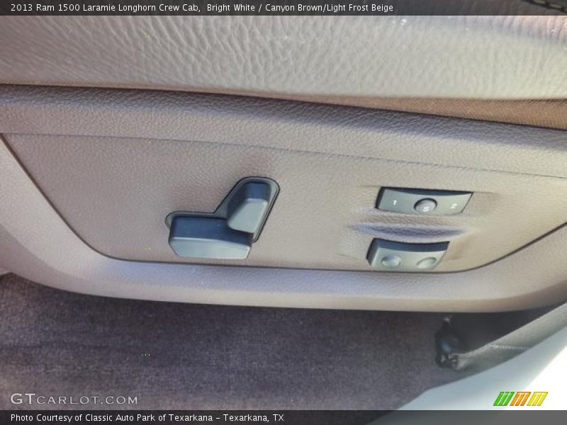 Bright White / Canyon Brown/Light Frost Beige 2013 Ram 1500 Laramie Longhorn Crew Cab