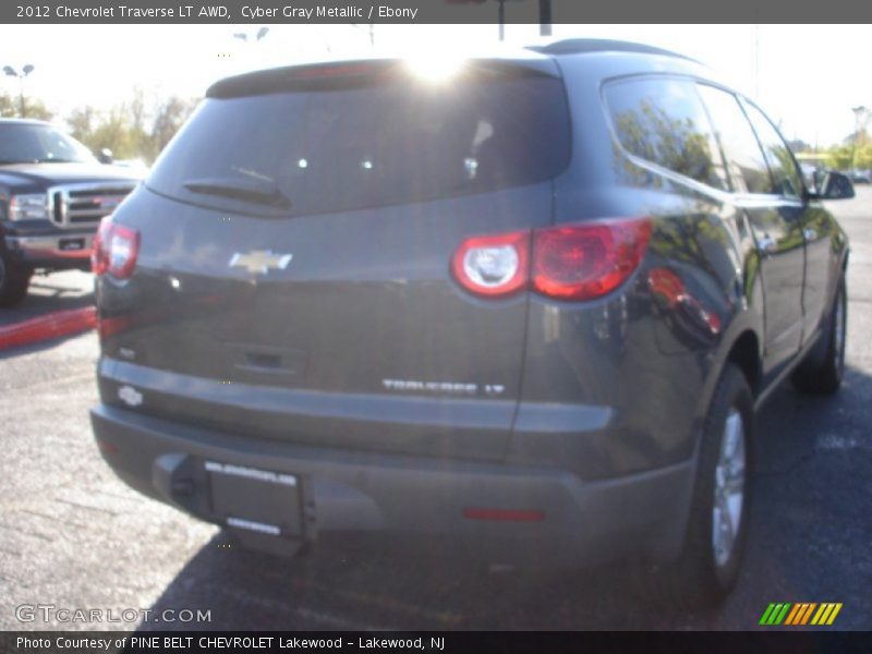 Cyber Gray Metallic / Ebony 2012 Chevrolet Traverse LT AWD