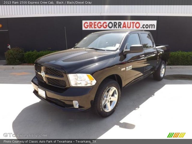 Black / Black/Diesel Gray 2013 Ram 1500 Express Crew Cab