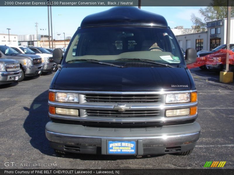 Black / Neutral 2000 Chevrolet Express G1500 Passenger Conversion Van