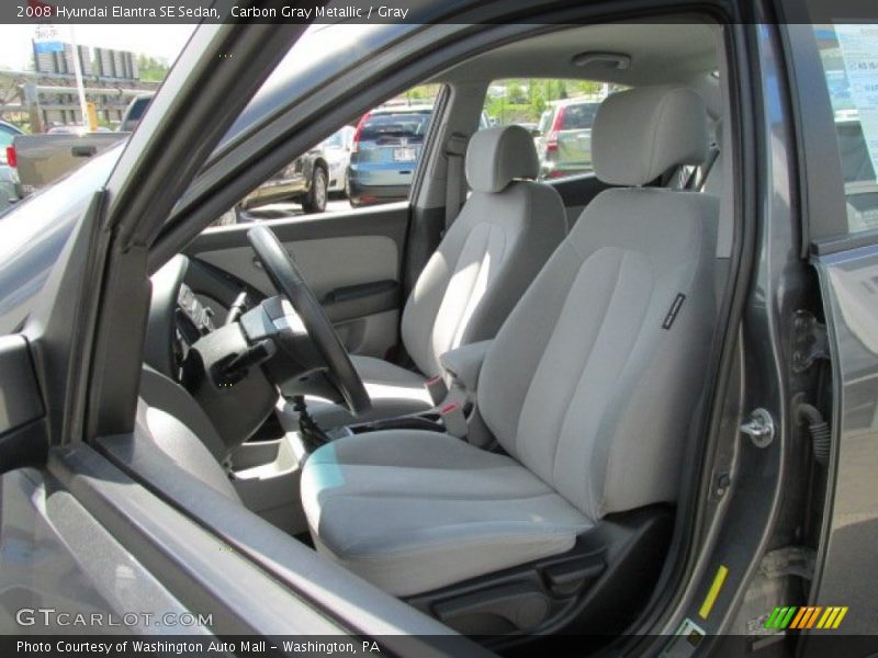 Carbon Gray Metallic / Gray 2008 Hyundai Elantra SE Sedan