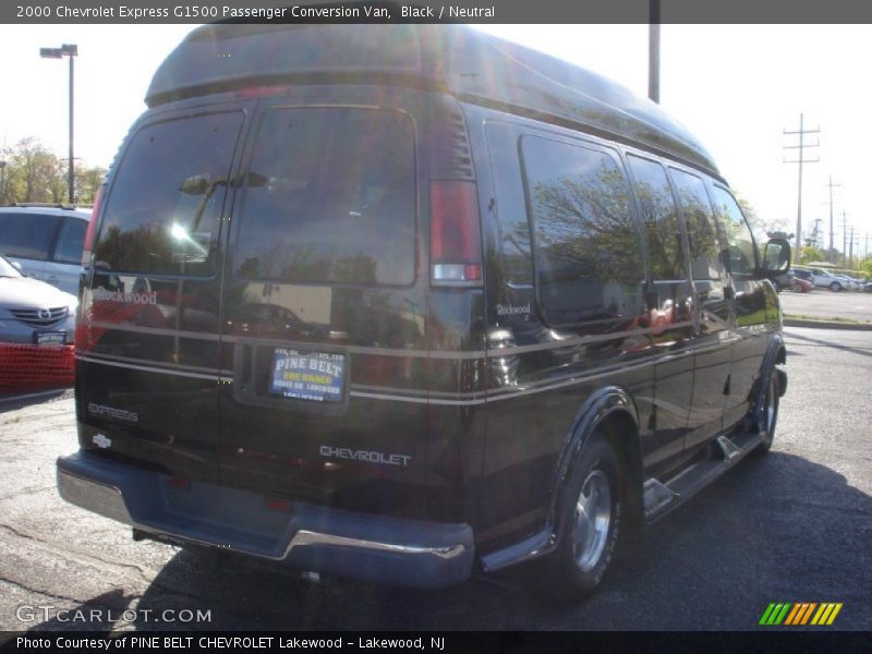 Black / Neutral 2000 Chevrolet Express G1500 Passenger Conversion Van