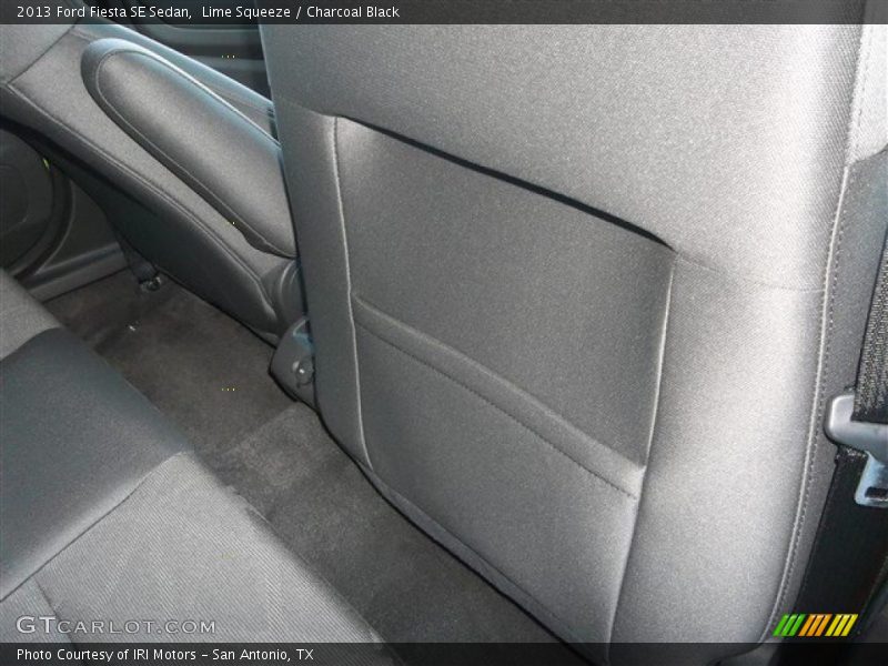 Lime Squeeze / Charcoal Black 2013 Ford Fiesta SE Sedan